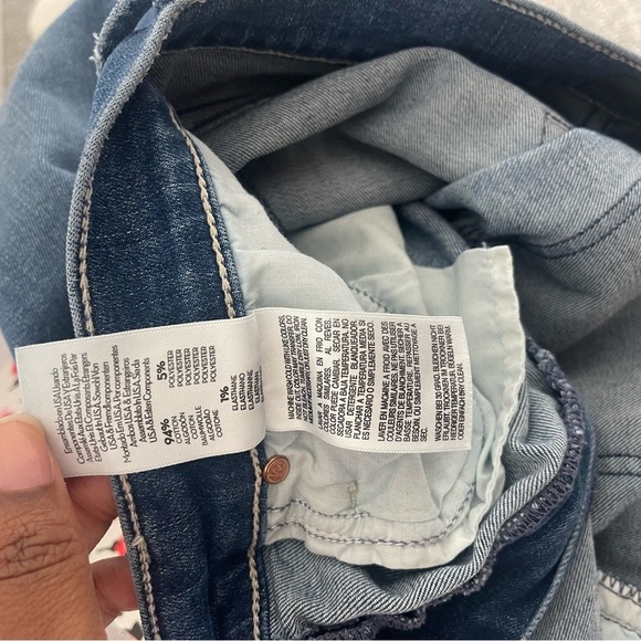 MOTHER The Mid Rise Dazzler Ankle Jean Straight Leg Wish Upon A Star - Picture 12 of 12